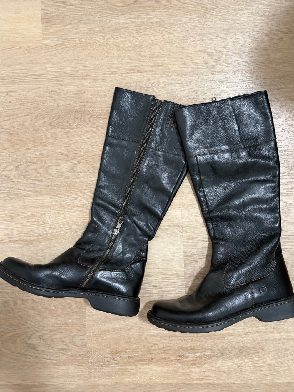 Never worn Born Black Leather Riding Boots size 10